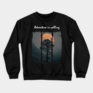 Adventure is calling Dark Crewneck Sweatshirt